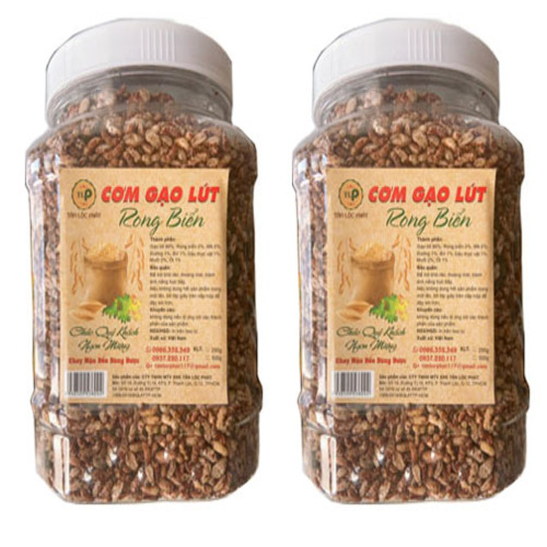 CƠM GẠO LỨT RONG BIỂN TÂN LỘC PHÁT COMBO 2 HŨ - MỖI HŨ 500G