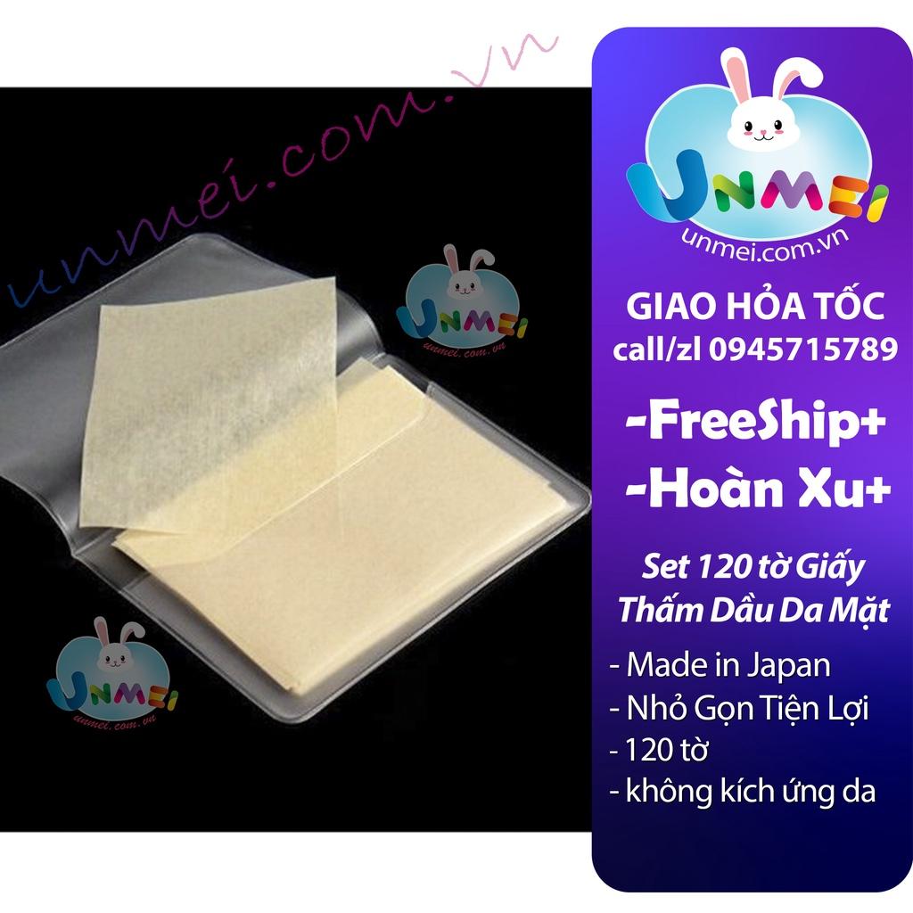 Set 120 tờ giấy thấm dầu da mặt Kyowa -hàng Nhật Bản-Mẹ và Bé Unmei