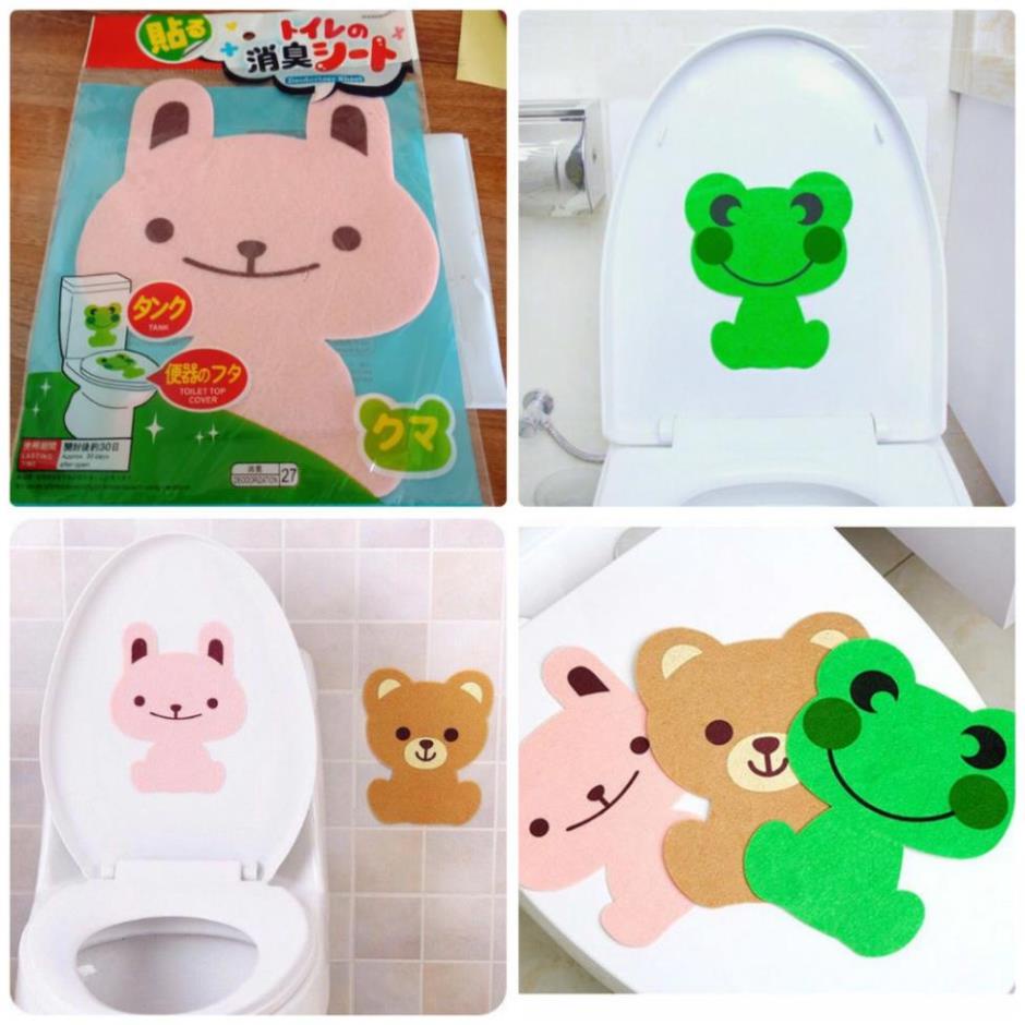 Miếng Dán Khử Mùi Toilet Than Hoạt Tính  MINIIN  Hình Thú Ngộ Nghĩnh - Mùi Hương Thơm Dễ Chịu Thơm Tủ Quần Áo - Hàng Loại 1 - Chính Hãng