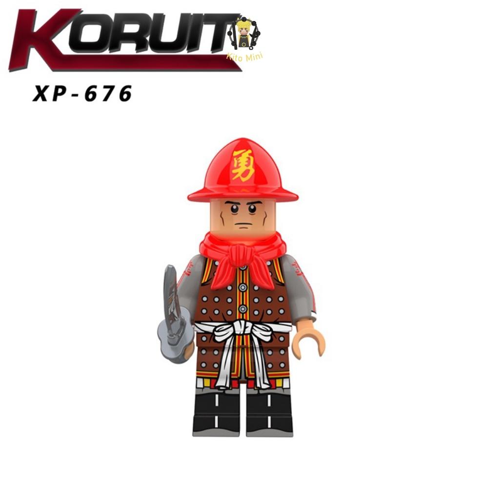 Đồ Chơi Lắp Ráp Xếp Hình Minifigures Lính Nhà Thanh Trang Bị Giáp KT1091