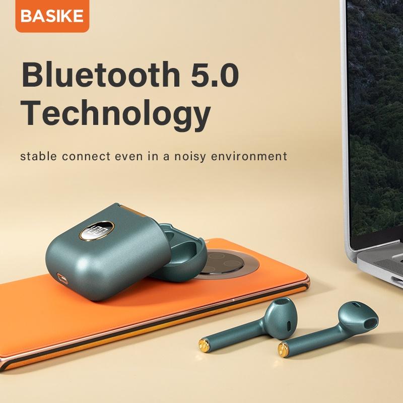 Tai nghe Bluetooth BASIKE TW11 TWS Không Dây 5.0 - Hàng Nhập Khẩu