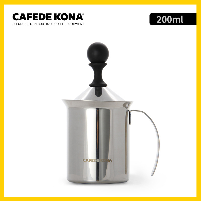 Ca đánh sữa lạnh thủ công làm Latte, Capuchino