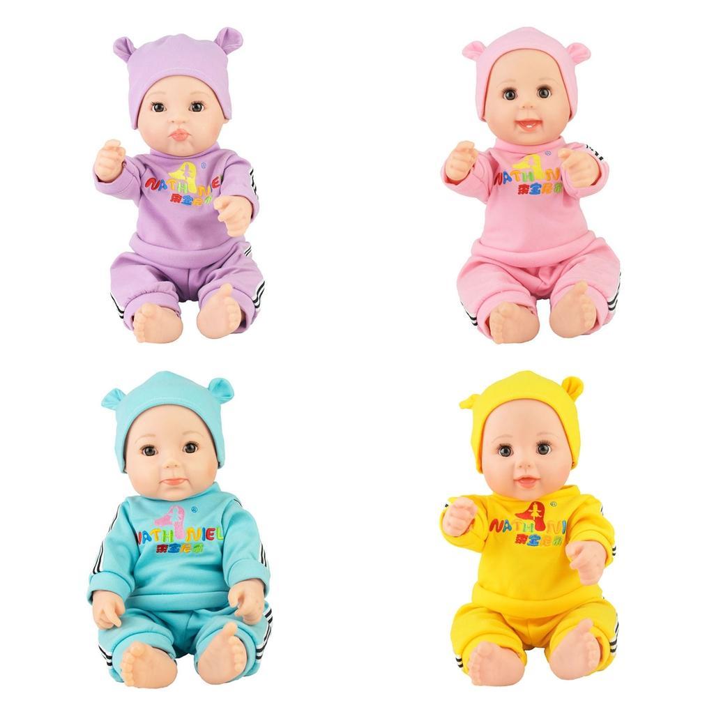 50cm Vinyl Reborn Expression Baby Doll with Clothes Kids Sleeping Toy