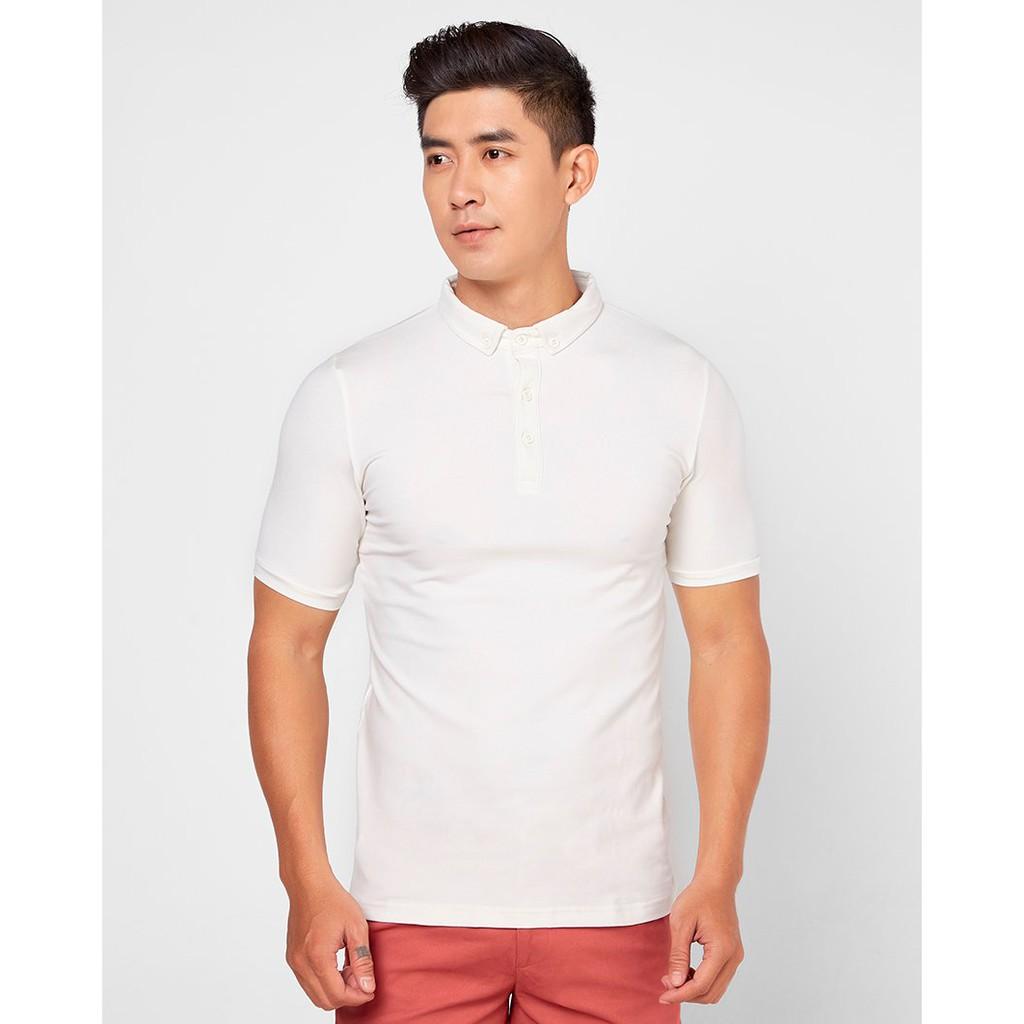 Áo Thun Nam Cotton Có Cổ Trắng TC151 F2
