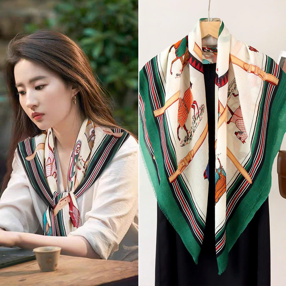 KHĂN QUÀNG CỔ KHĂN CHOÀNG LỤA VUÔNG LỚN CAO CẤP ĐA NĂNG SANG TRỌNG THANH LỊCH MÃ 14