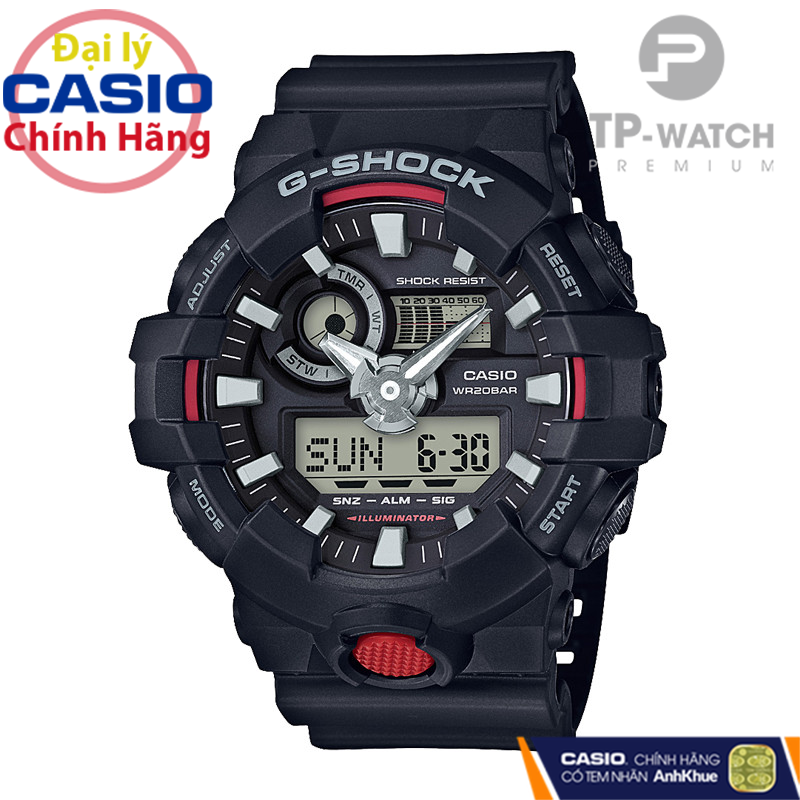 Đồng Hồ Nam Dây Nhựa Casio G-Shock GA-700-1A Chính Hãng - GA-700-1ADR