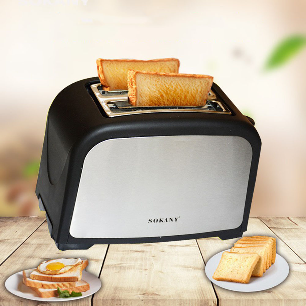 Máy nướng bánh mỳ sandwich, lò nướng bánh mì  SOKANY HJT 008s , 800W - Hàng chính hãng