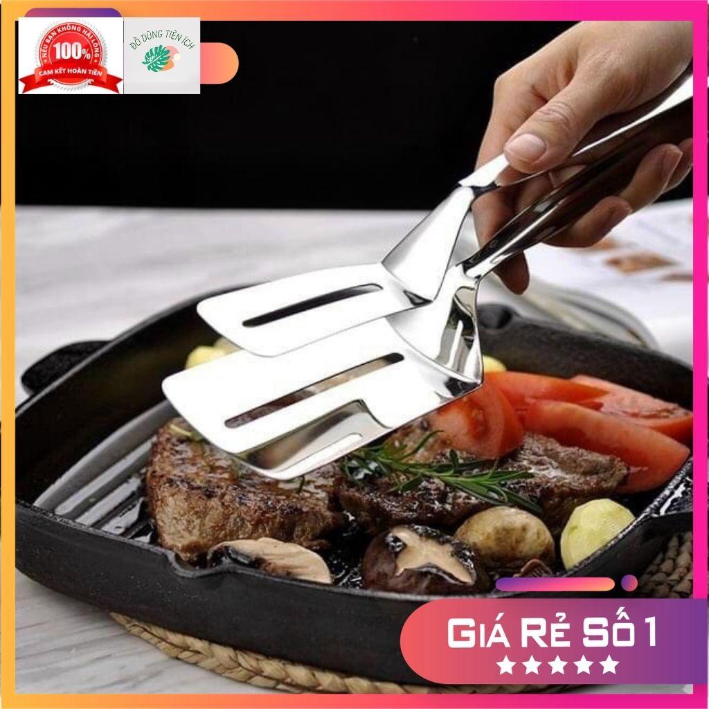 Kẹp Gắp Đồ Ăn Bằng Inox ,Chiên Xẻng Nướng , Gắp Đồ Nóng Như Bít Tết, Cá Rán, Thịt Nướng Tiện Dụng