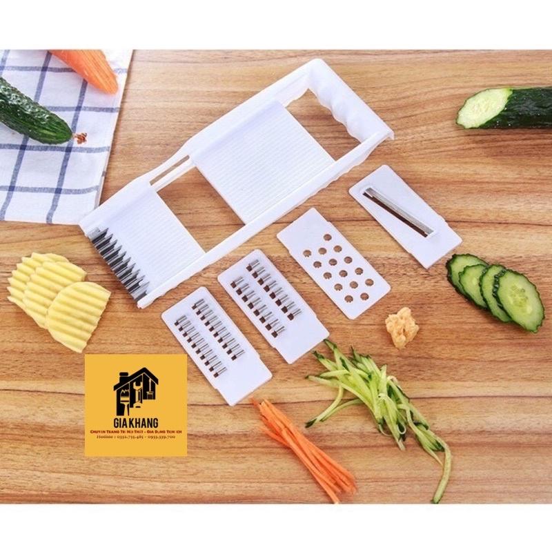 BỘ BÀO NẠO RAU CỦ ĐA NĂNG 5 in 1 CẮT HOA QUẢ