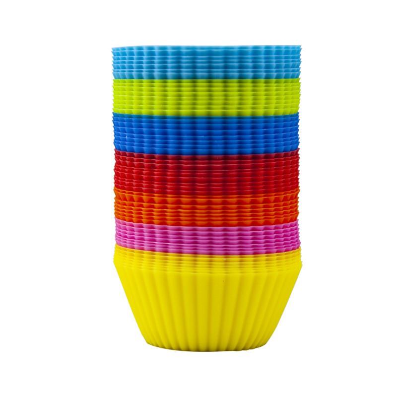 Khuôn cupcake silicon 7cm Dụng Cụ Làm Bánh Khuôn Làm Bánh Bông Lan, Muffin, Thạch, Rau Câu Tiện Lợi