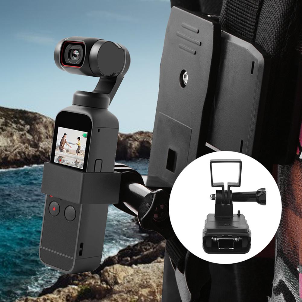 Backpack Dây đeo gắn kẹp kẹp kẹp với khung mở rộng vít cho DJI Pocket 2 Phụ kiện camera gimbal cầm tay