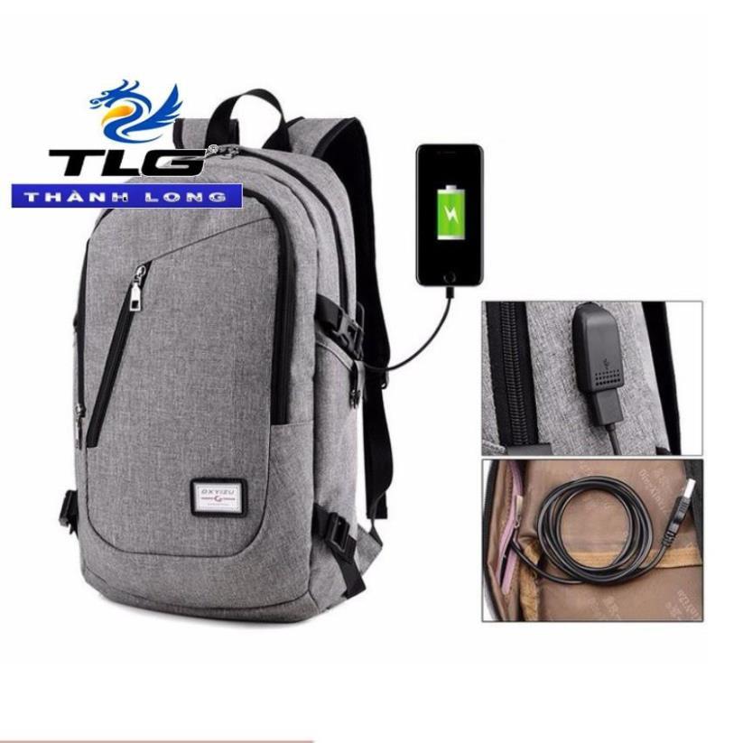 Nhập mã LONGTLG giảm 10% Balo thời trang kèm cổng sạc USB Đồ Da Thành Long TLG 208199