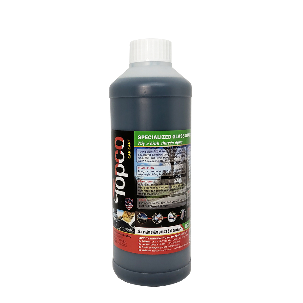 Dung dịch tẩy ố kính Topco dung tích 1 lít