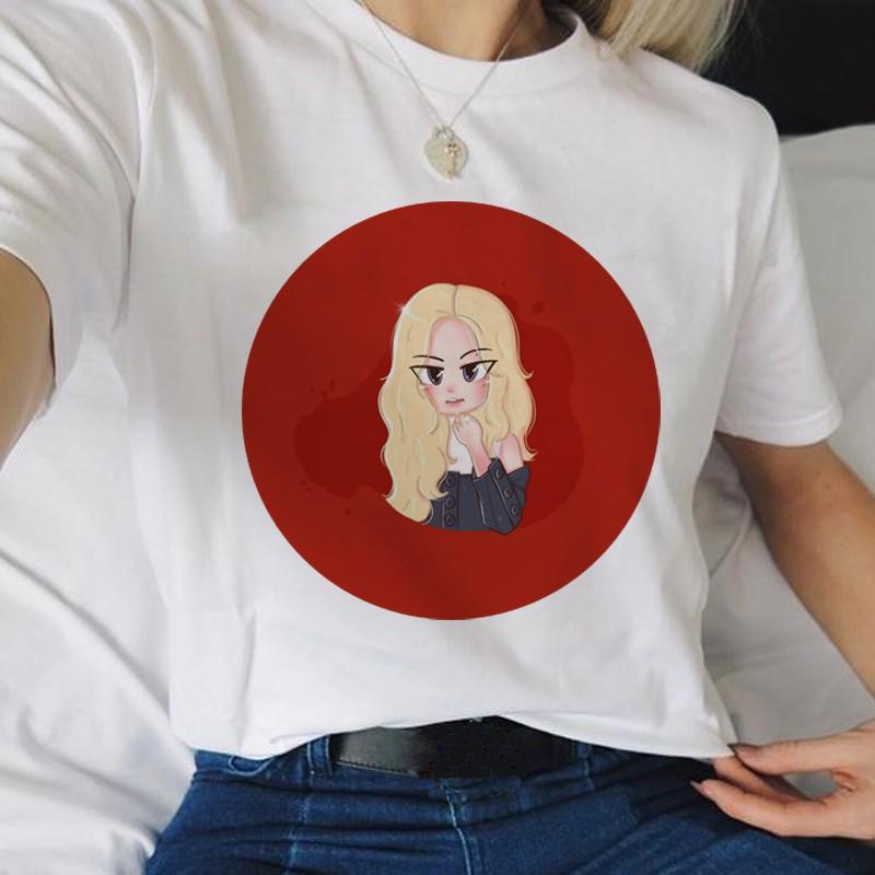 Áo Mùa Hè Dễ Thương In Hình Chibi Thành Viên Black Pink