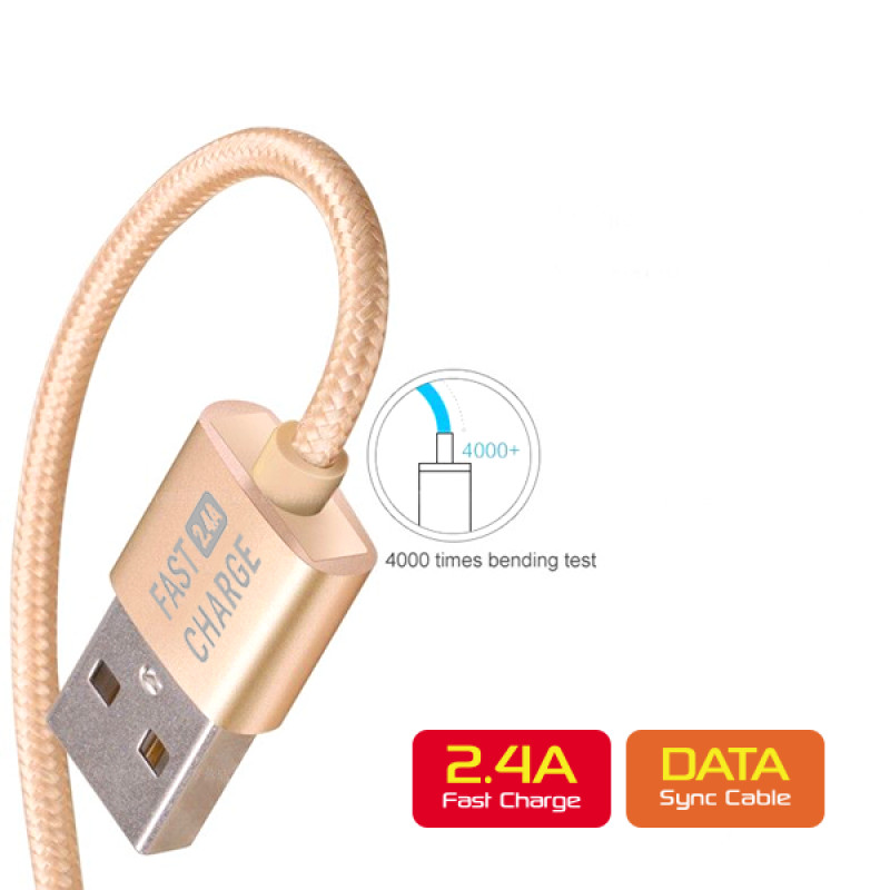 Cáp micro-USB sạc nhanh và truyền dữ liệu 3 trong 1 ZCC-180 - Hàng Chính Hãng