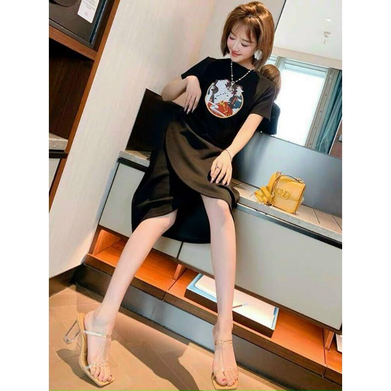 ĐẦM THUN CÔ GÁI NHÚNG EO