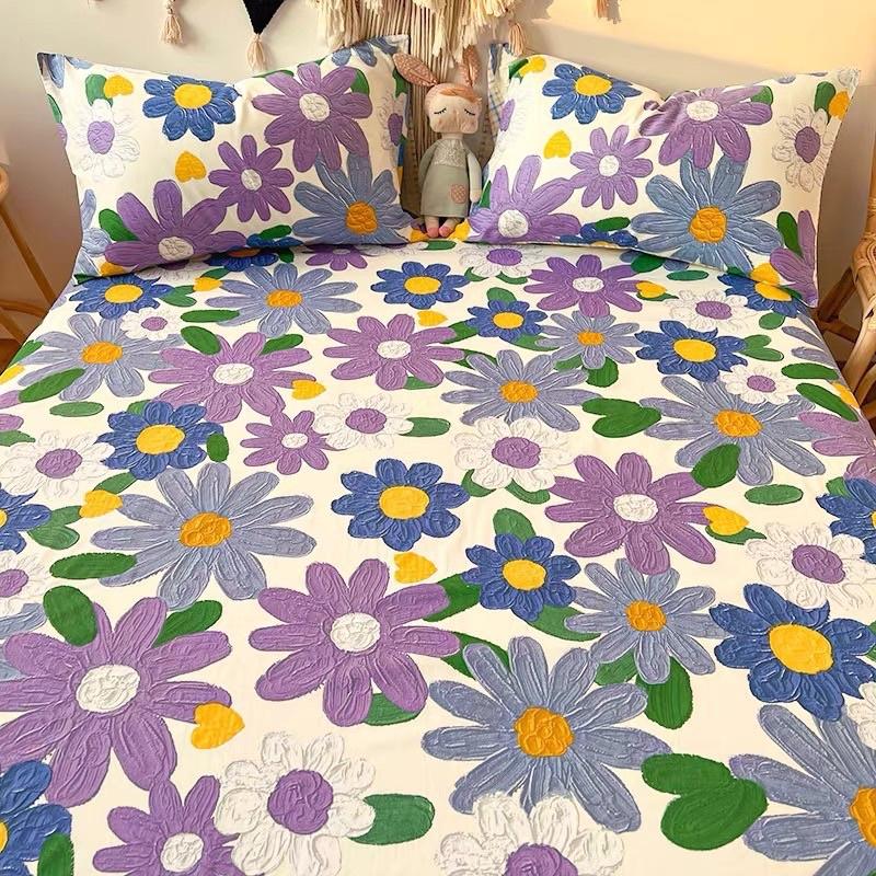 Ga gối cotton living 100%, drap cotton lạnh phong cách Châu Âu