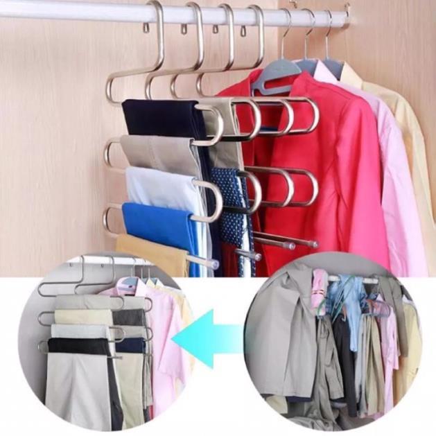 Mắc treo quần áo 5 tầng