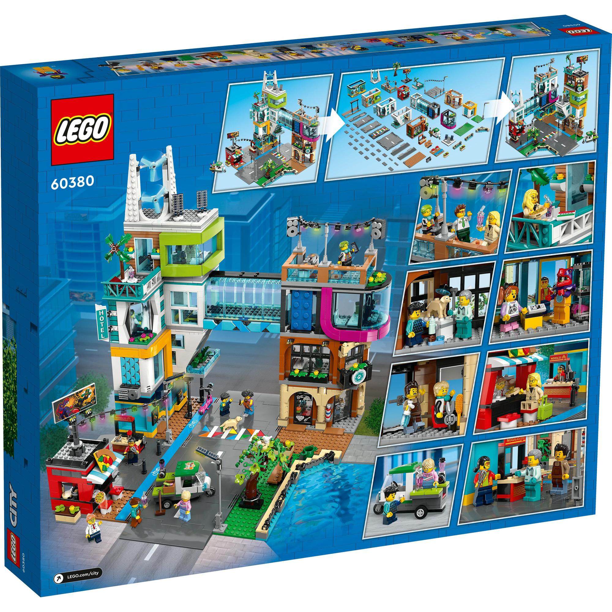 LEGO City 60380 Đồ chơi lắp ráp Trung tâm thành phố (2,010 chi tiết)