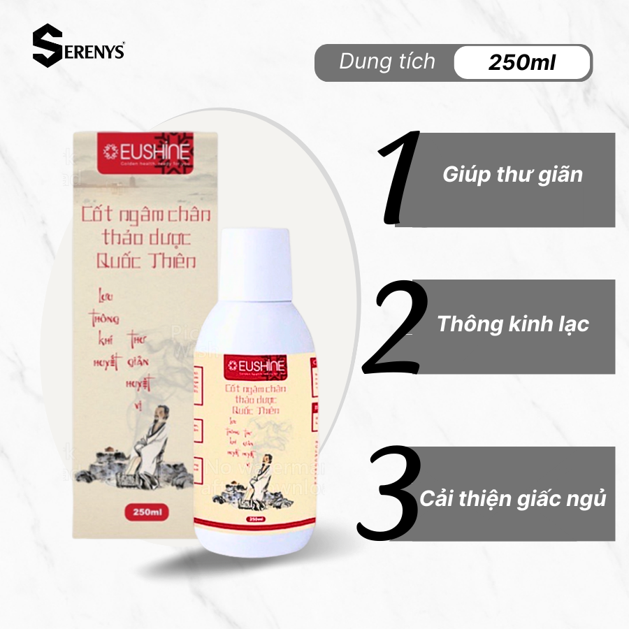 Cốt thảo dược ngân chân Quốc Thiên làm ấm cơ thể, tăng cường lưu thông khí huyết 250ml