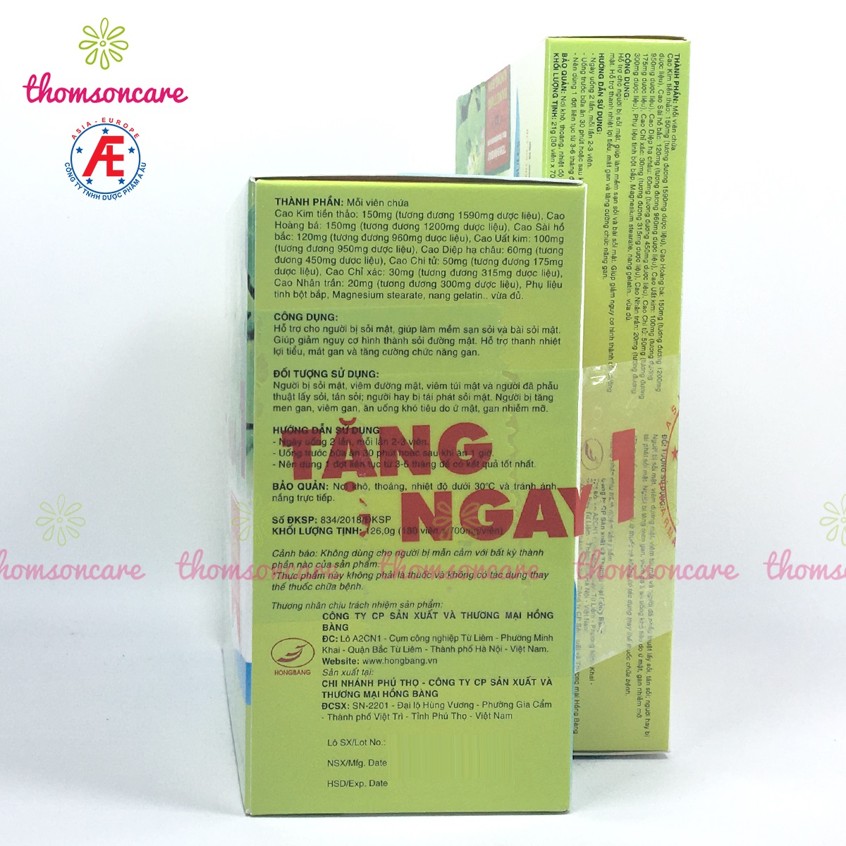 Kim đởm khang - Mẫu mới dạng Lọ tiết kiệm hơn - Hỗ trợ giảm sỏi gan, mật, từ Kim tiền thảo, diệp hạ châu