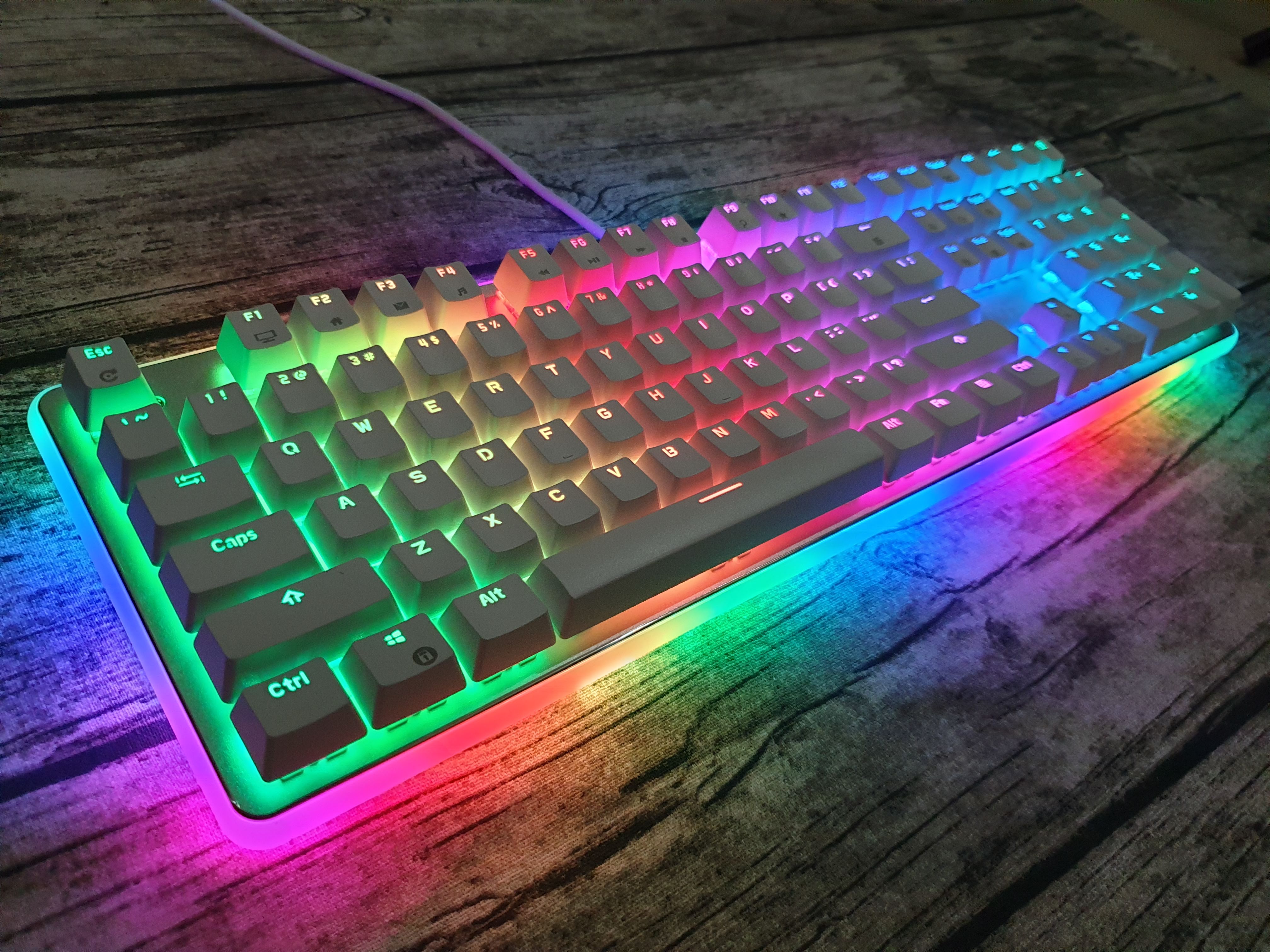 Bàn Phím Royal Kludge RK918 RGB Trắng - Hàng Nhập Khẩu