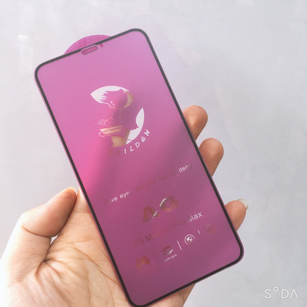 Kính cường lực chống vân tay cho iPhone X/XsMax/11Pro/11Pro Max / 12 Pro Max  full màn hình, không bị tối màu ( hàng chính hãng)
