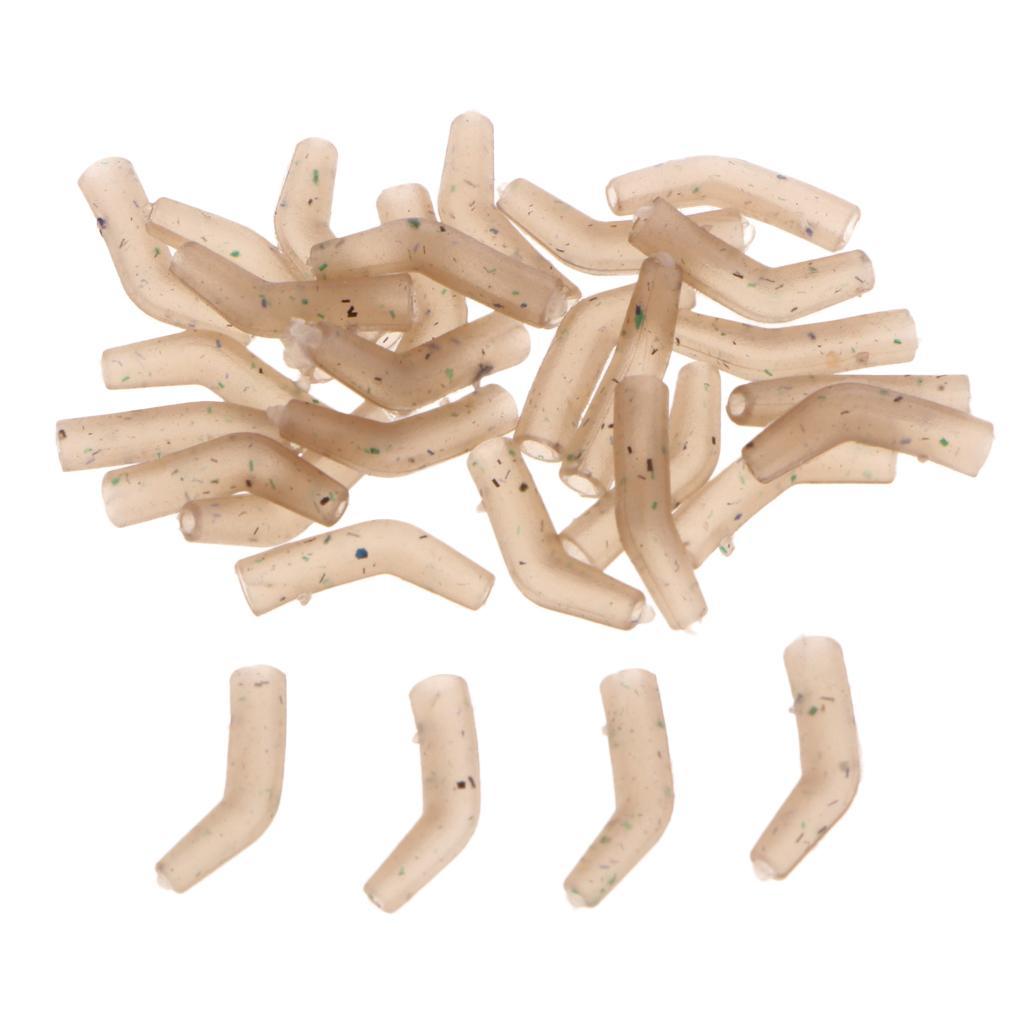 30pcs Rubber Hook Aligner Carp Fishing Line Aligner Hair Rigs