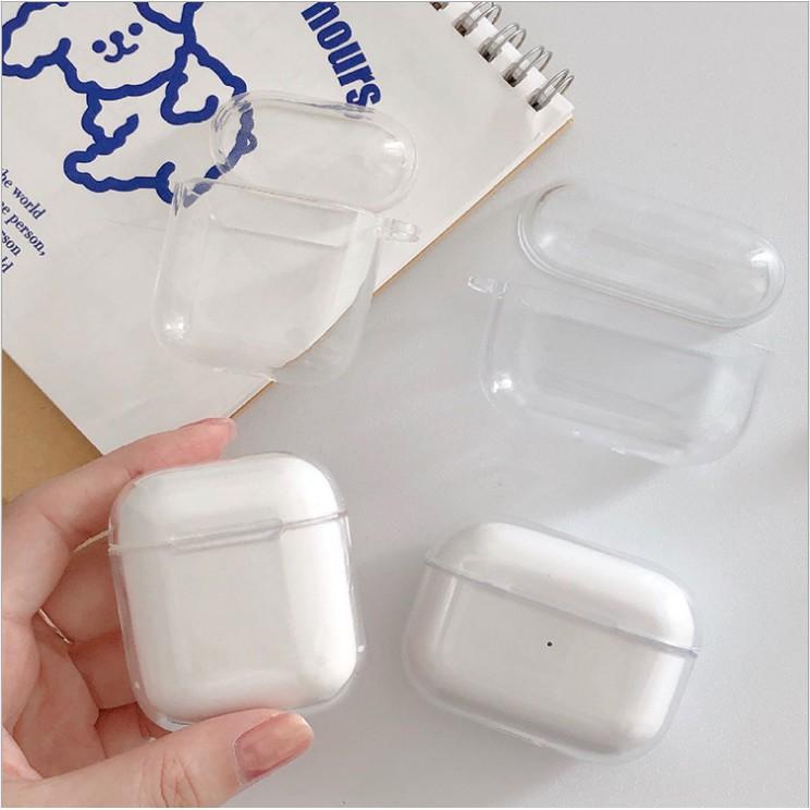 Vỏ bảo vệ bao đựng tai nghe vỏ trong nhựa TPU vỏ mềm cao cấp cho airpod 1/2