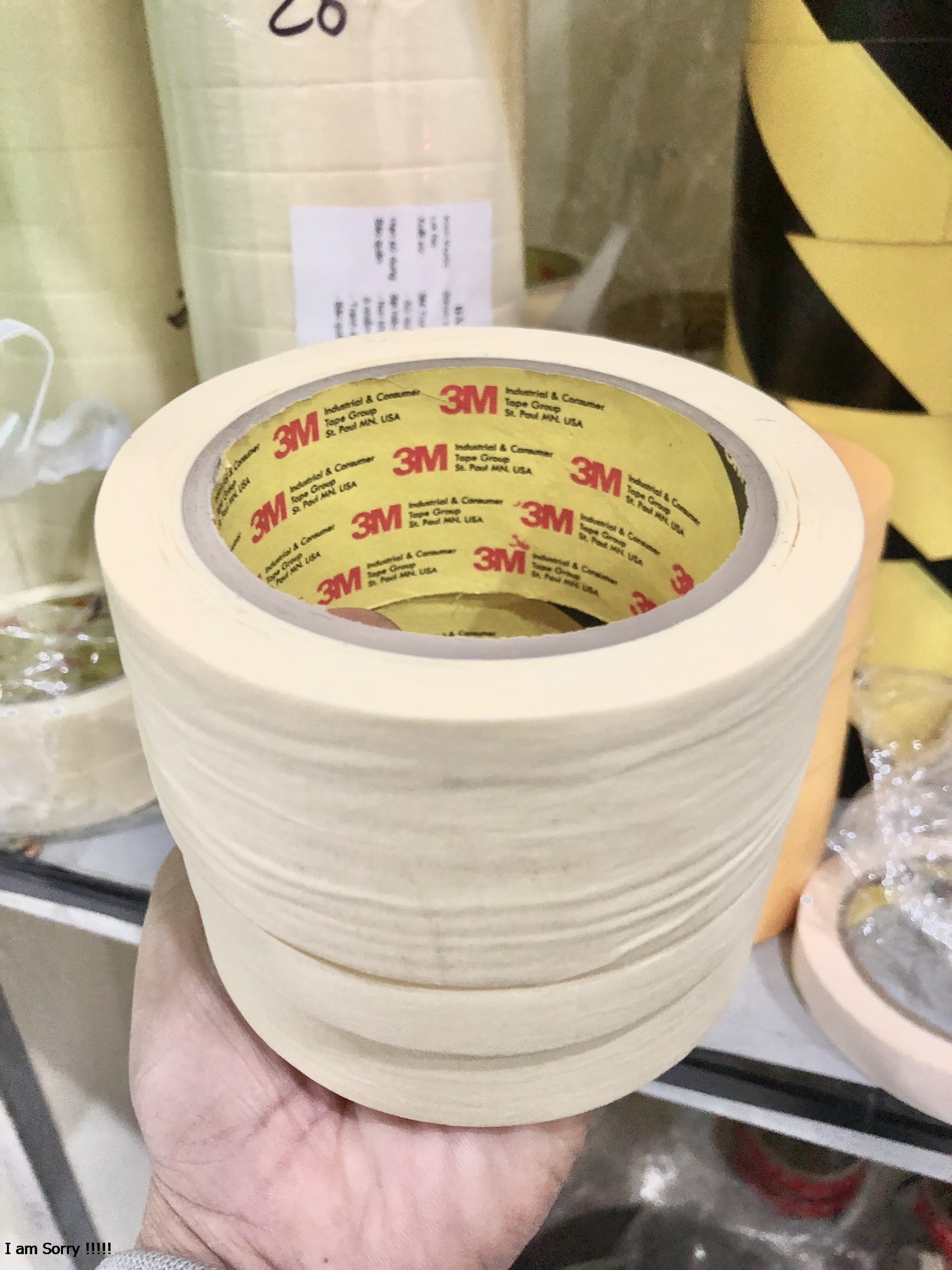 Băng keo giấy một mặt che sơn 3M 320 Masking Tape