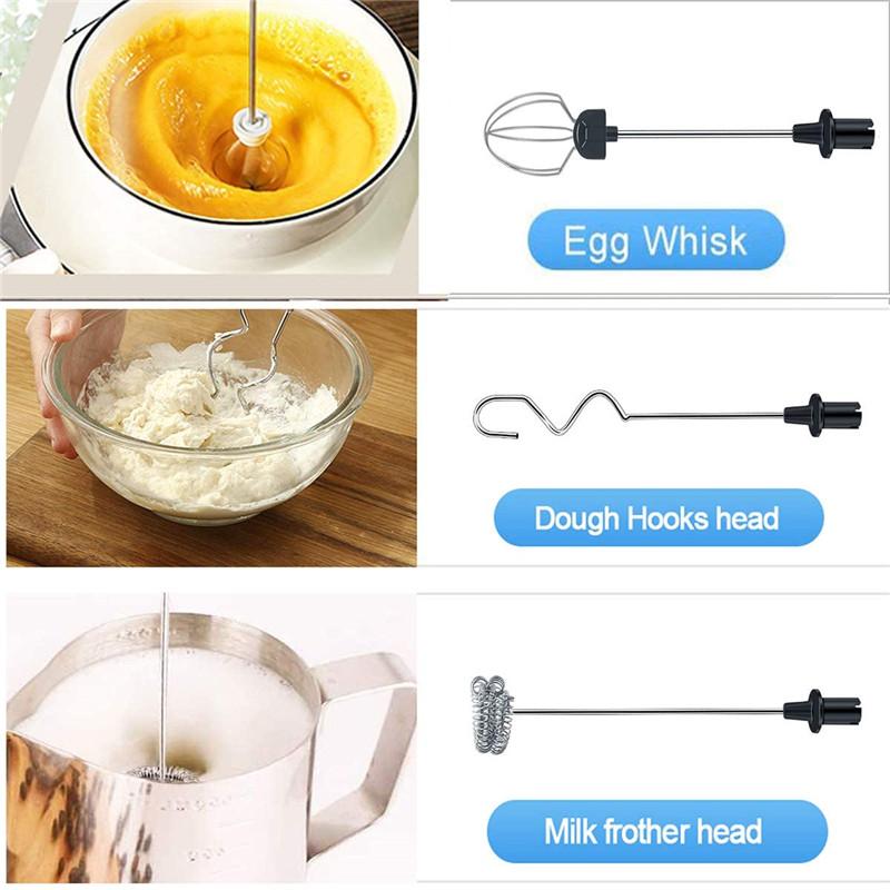 Điện Sữa Rửa Mặt Foamer Phối Đánh Be Khuấy 3 Tốc Độ Cà Phê Sữa Drink Frother USB Sạc Thực Phẩm Cầm Tay Máy Xay Đánh Trứng