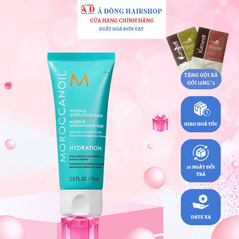 Dầu hấp dưỡng ẩm sâu Moroccanoil Hydrating Mask 75ML chính hãƞg + Kèm gội xã gói Karseell Mini 15ml*2