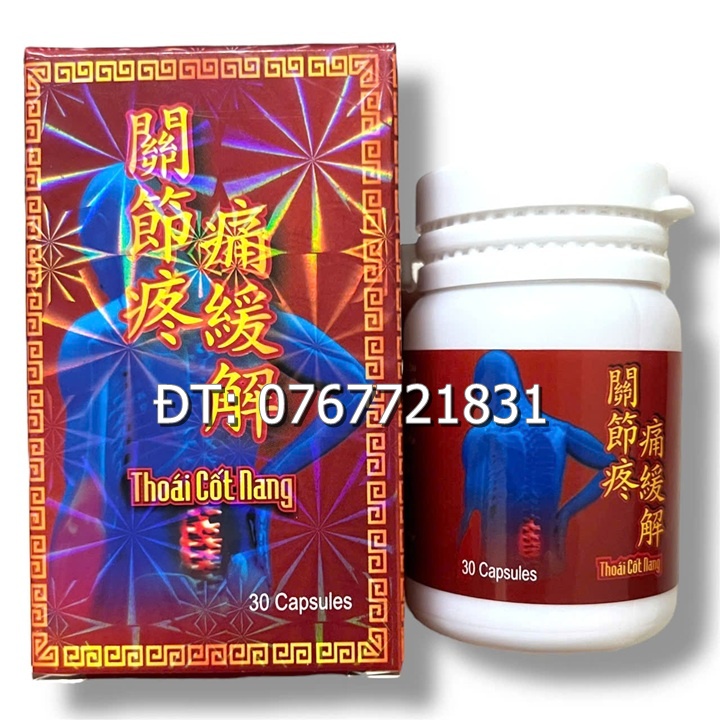 Viên uống Thoái cốt nang hỗ trợ đau lưng, thấp khớp, tê liệt, đau khớp, tê nhức chân tay, viêm đa khớp, thoát vị đĩa đệm xuất xứ Malaysia - Mã số 1489