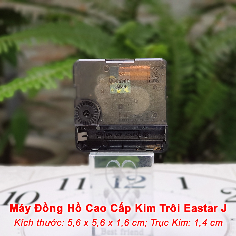 Máy Đồng Hồ Eastar J Kim Trôi Cao Cấp – Bộ Kim Tự Chọn – Tặng Pin Maxell Super Power ACE Red Dung lượng cao, Vỏ Nhôm Chống Chảy Nước
