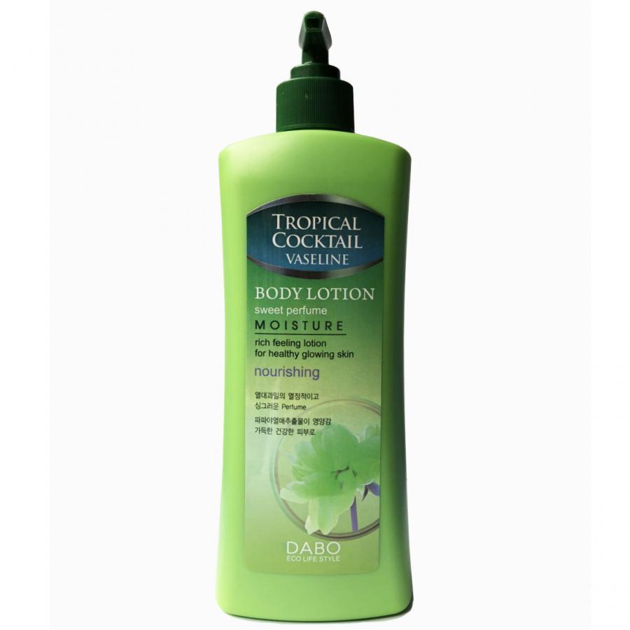 Sữa dưỡng thể thảo dược hương nước hoa Dabo Body Lotion Tropical Cocktail Hàn quốc ( 500ml) XANH LÁ- HÀNG CHÍNH HÃNG