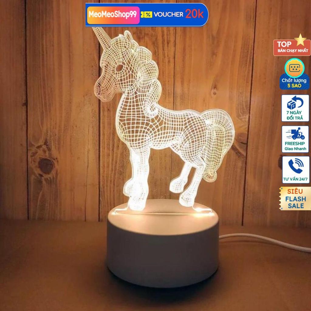 Đèn ngủ led 3d - trang trí bàn - quà tặng độc đáo