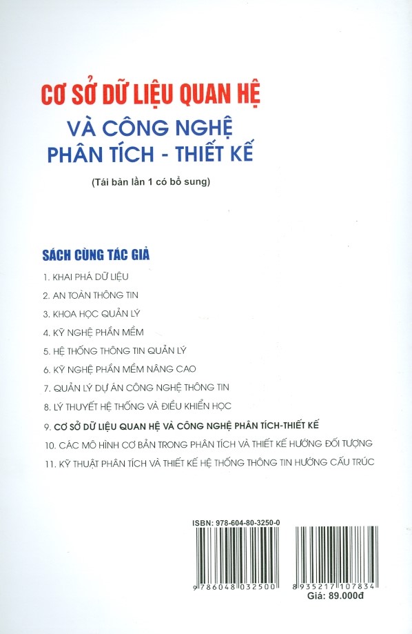 Cơ Sở Dữ Liệu Quan Hệ Và Công Nghệ Phân Tích - Thiết Kế