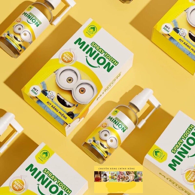 Mua 1 Dầu Húng chanh Minion Gold 30ml + 1 Xịt Răng Miệng Tặng 1 Sáp Ấm Minion 210k