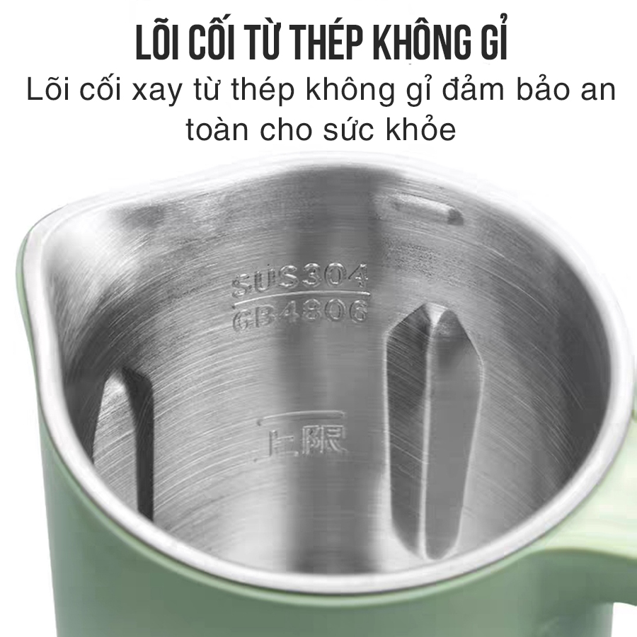 Máy Nấu Sữa Hạt Đa Năng Máy Xay Sữa Hạt Làm Sữa Đậu Lành Dung tích 350ml Xay Nhuyễn Kết Hợp Nấu