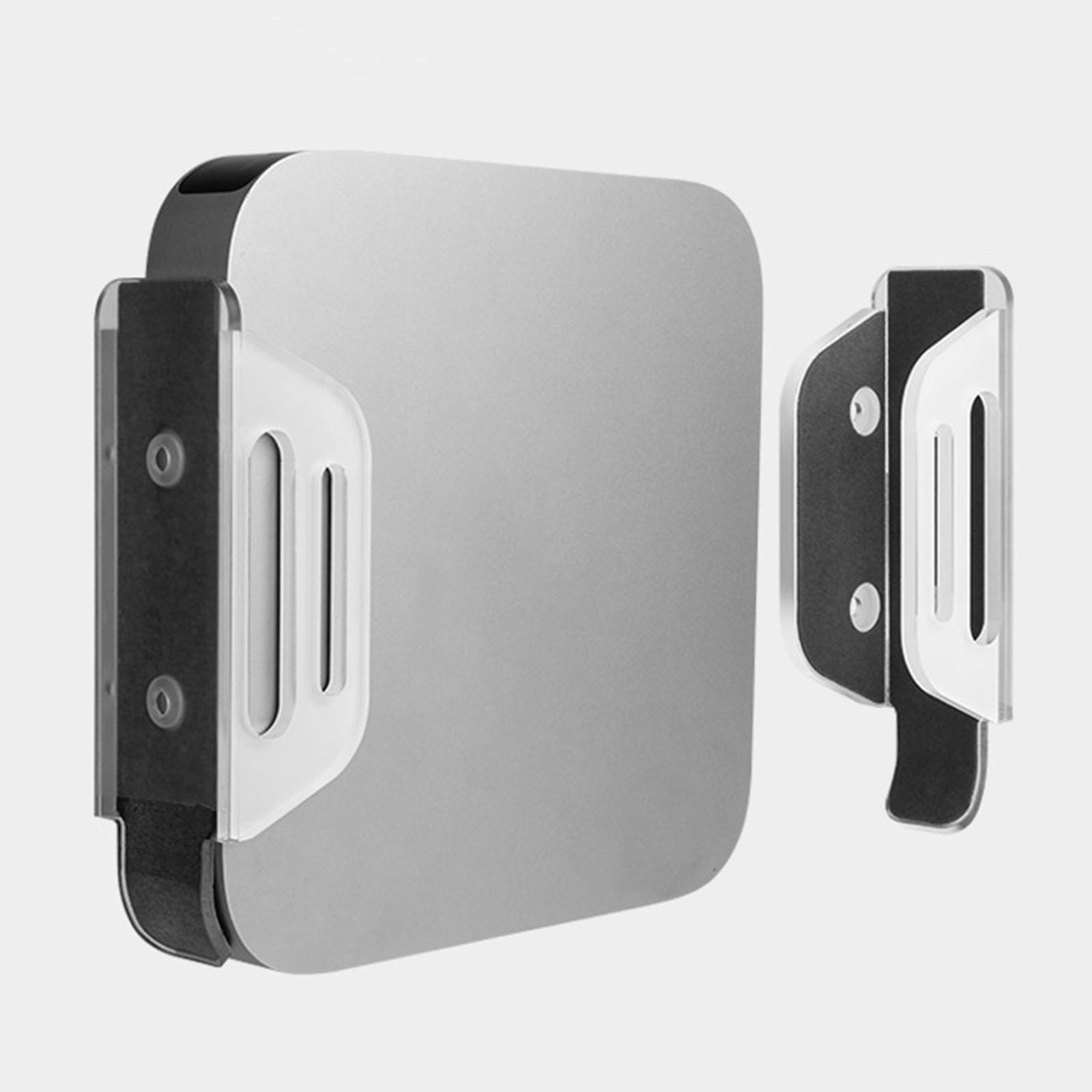 Stand Anti-Slip Support Frame Storage Rack Multi-Function ARC Design Desktop under Desk Mount Acrylic Holder for Mac Mini Laptop