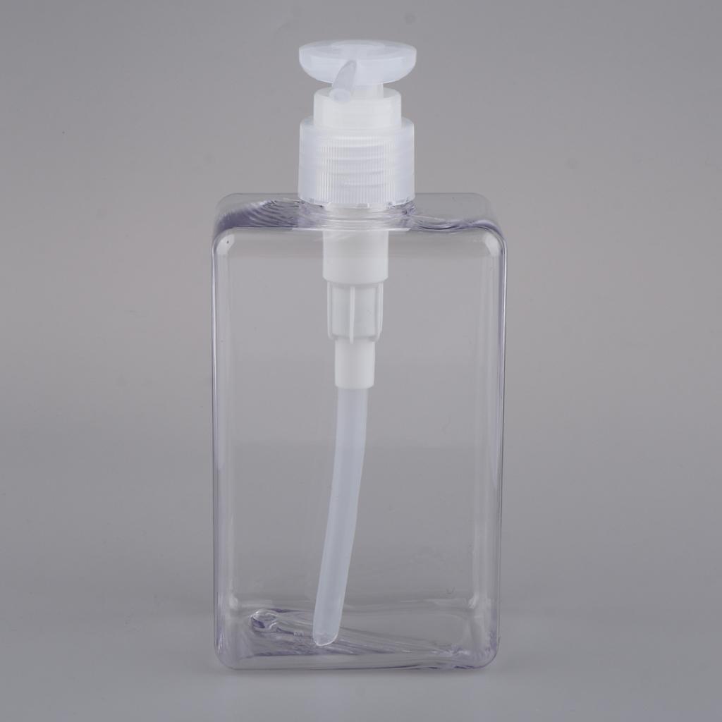 4pcs 280ml PETG Empty Pump Bottle Container for Shampoo Body Wash Lotion
