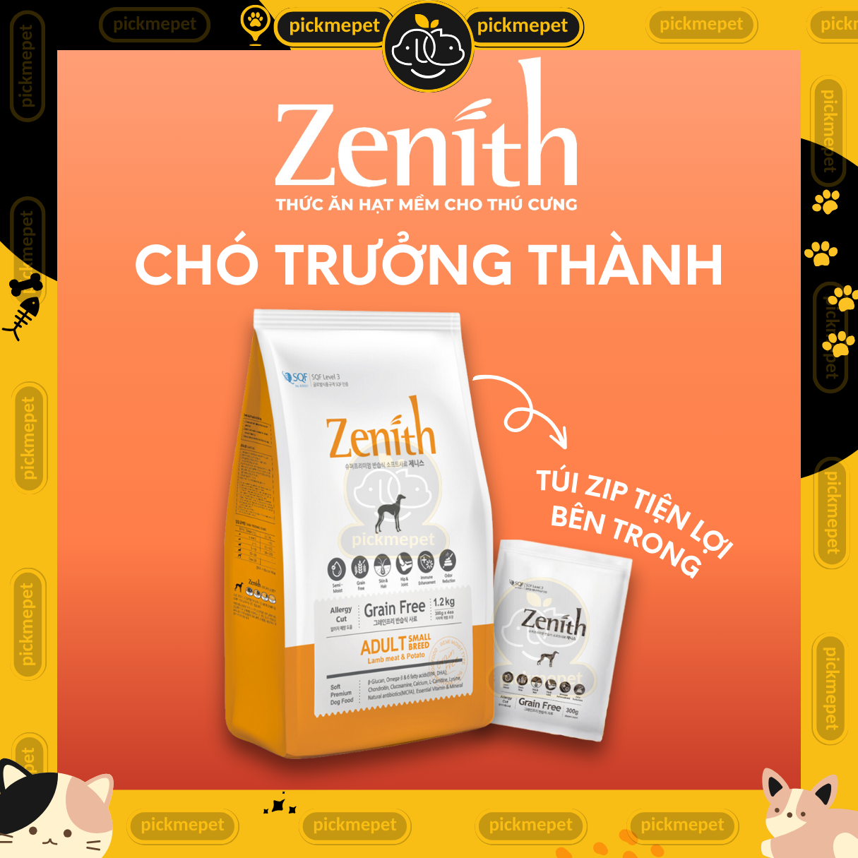 Hạt Mềm Zenith Adult Cho Chó Trưởng Thành