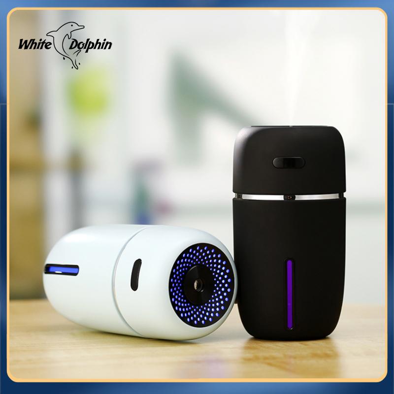 Cá Heo Trắng Máy Tạo Độ Ẩm Không Khí Khuếch Tán Hương Thơm Mini USB Di Động Hương Thơm Mát Phun Sương Tạo Khuếch Tán Tinh Dầu Xe Hơi USB
