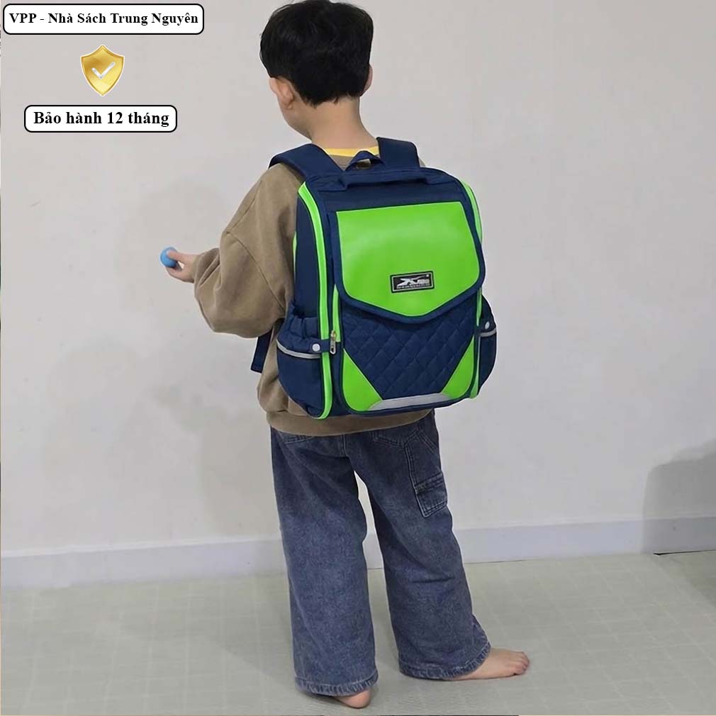 Balo chống gù trẻ em Xbags XB3108 chính hãng – balo học sinh nhẹ bền chống nước