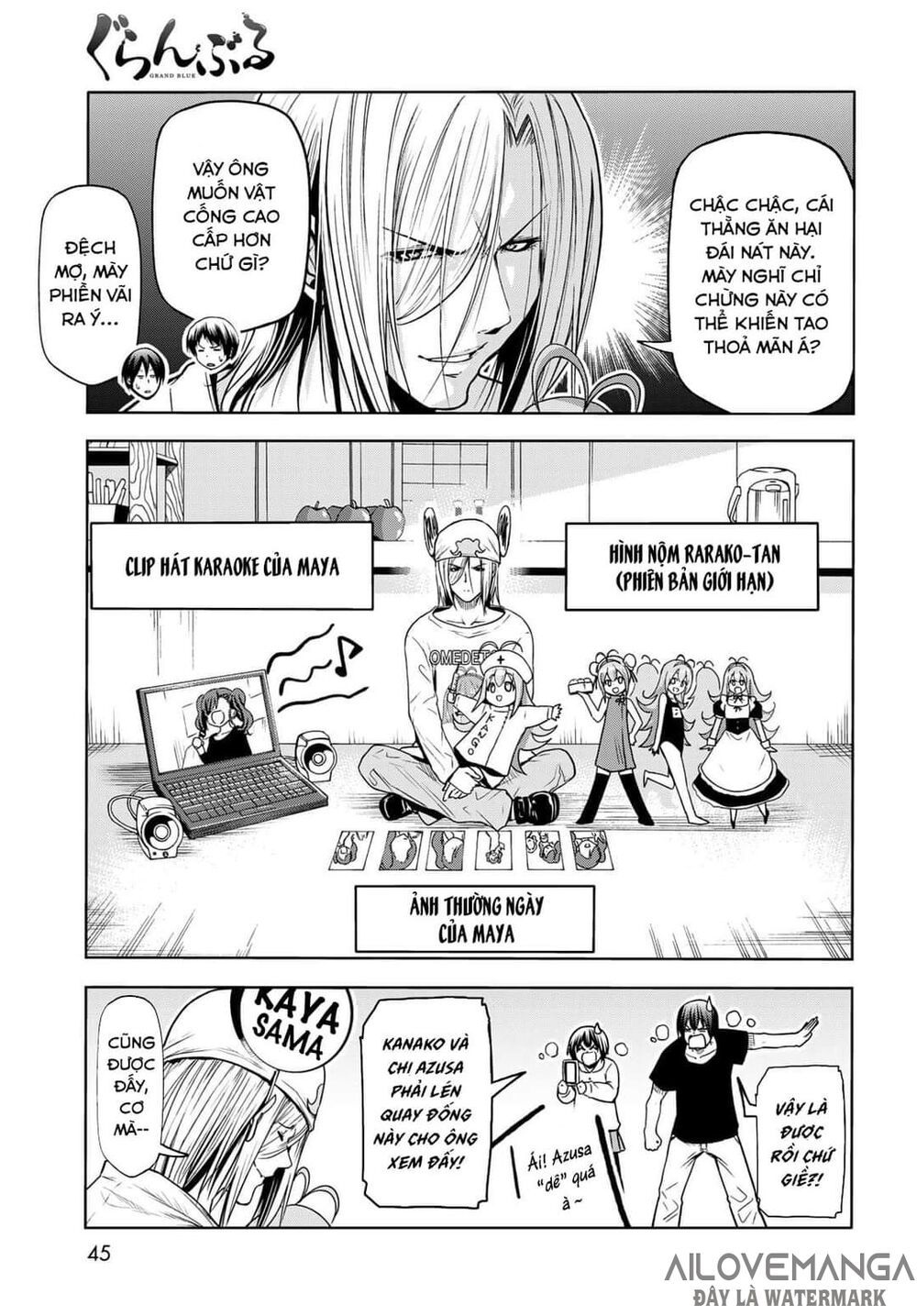 cô gái thích lặn - grand blue chapter 73.1 10