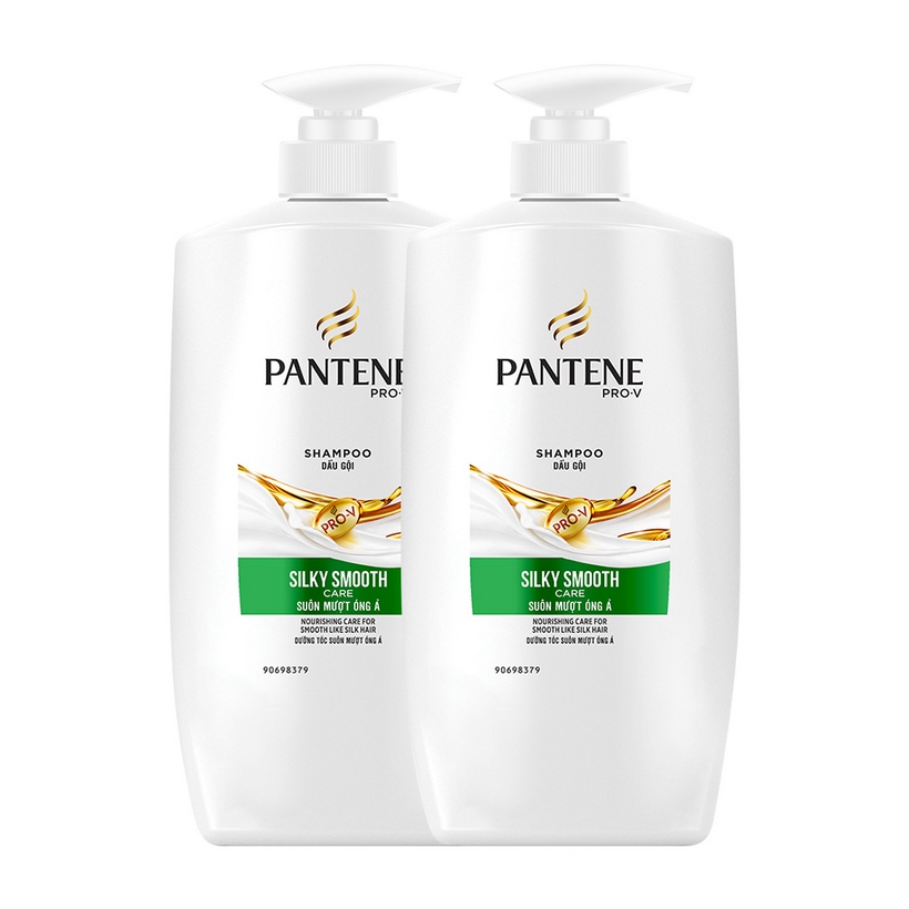 Combo 2 Dầu Gội Pantene Suôn Mượt Óng Ả 900g  [Tặng túi Canvas Lá Xanh]