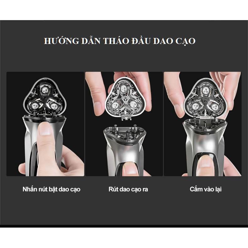 Máy cạo râu Enchen BlackStone lưỡi cạo nổi 3D ôm mặt, Pin sạc siêu bền