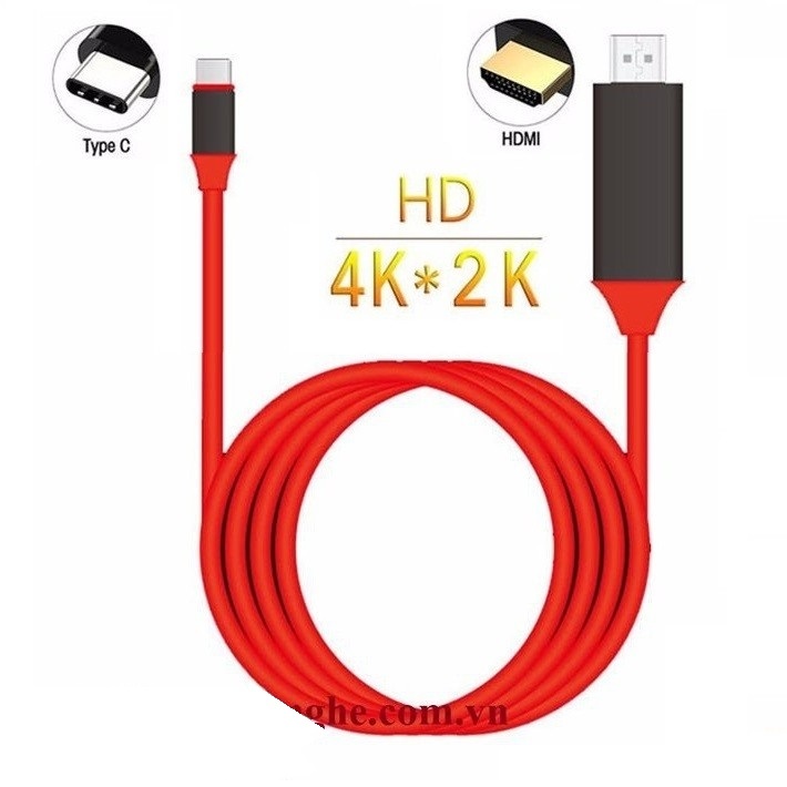 Cáp USB Type-C to HDMI hỗ trợ 4k*2k cho Điện thoại Adroid