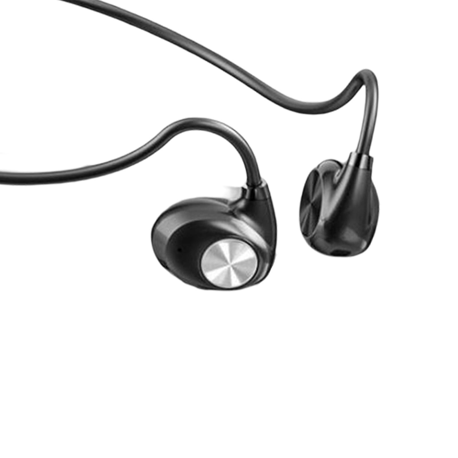 Earphone with Microphone Sports Hiking Headphone Black
