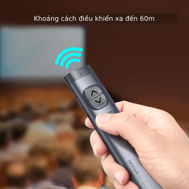 Bút trình chiếu NORWii N97S kĩ thuật số LASER màu Xanh/Đỏ chuyên dùng cho màn hình LED/TV và màn chiếu.  Hàng Chính Hãng
